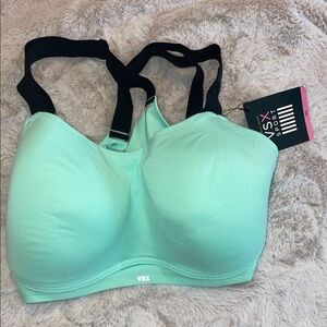 Victoria's Secret Mint Sports Bra with Black Straps
